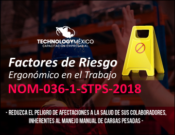Factores de Riesgo Ergonómico en el Trabajo NOM-036-1-STPS-2018